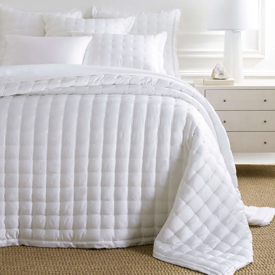 Silken Solid White Puff
