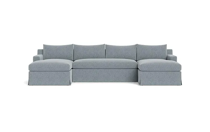Sloan Slipcovered 3-Piece U-Sectional