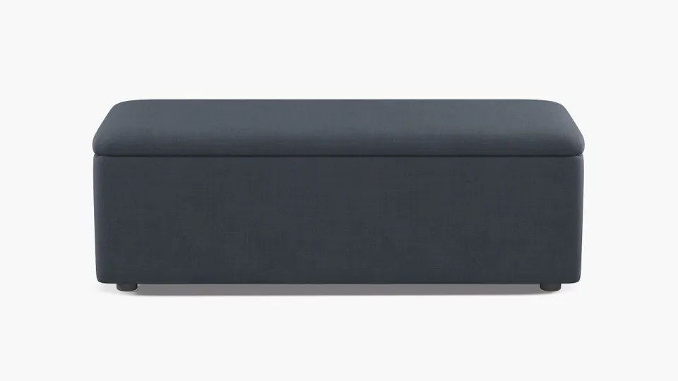 Classic Storage Bench, Flanders Luxe Linen