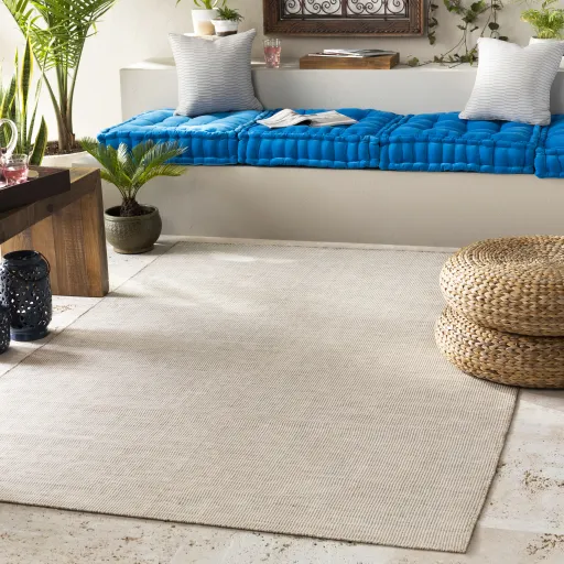 Everett Beige Outdoor 5' x 7'6" Handmade Rug