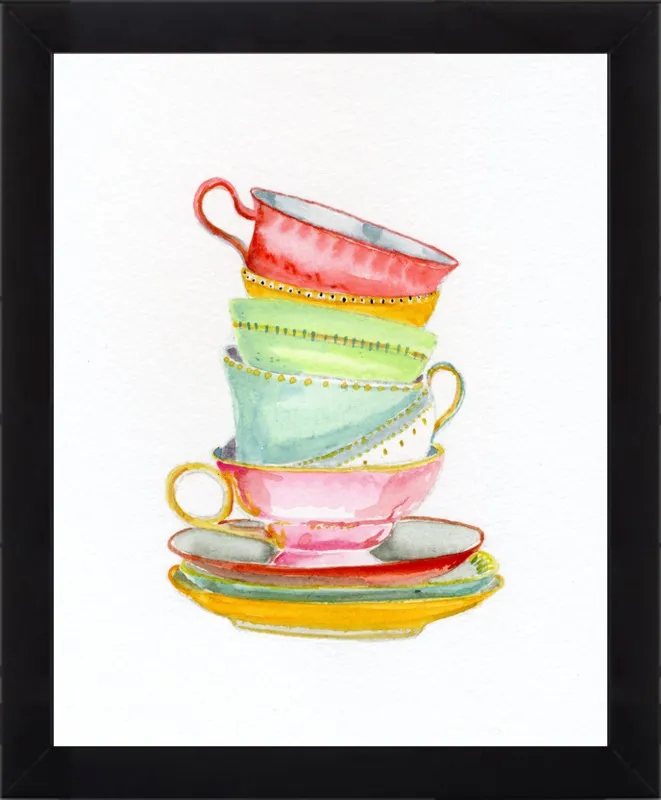 Teacups by Miri Eshet for Artfully Walls
