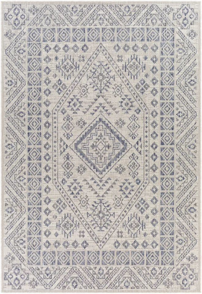 Tuareg Beige Outdoor 5'3" x 7' Machine Woven Rug
