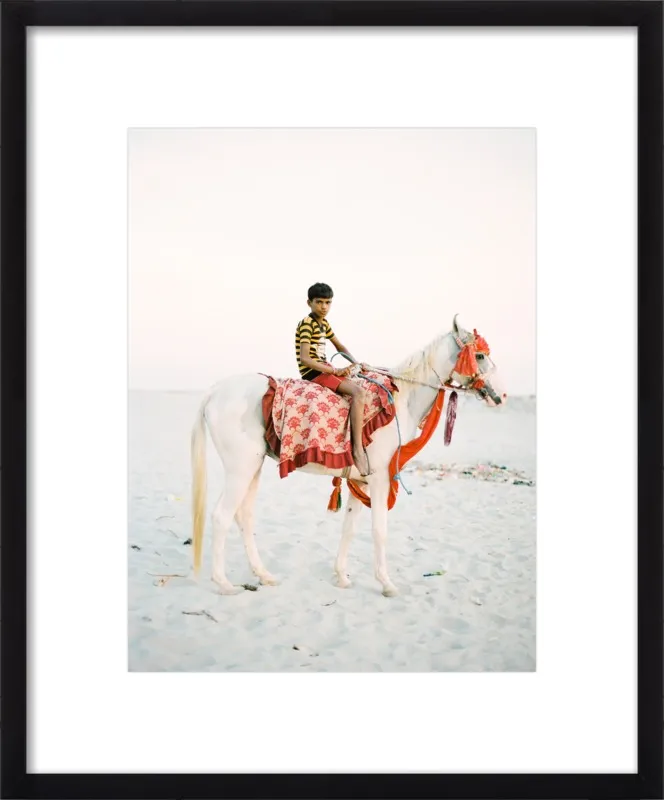 Boy on Horse by Andrew Jacona for Artfully Walls