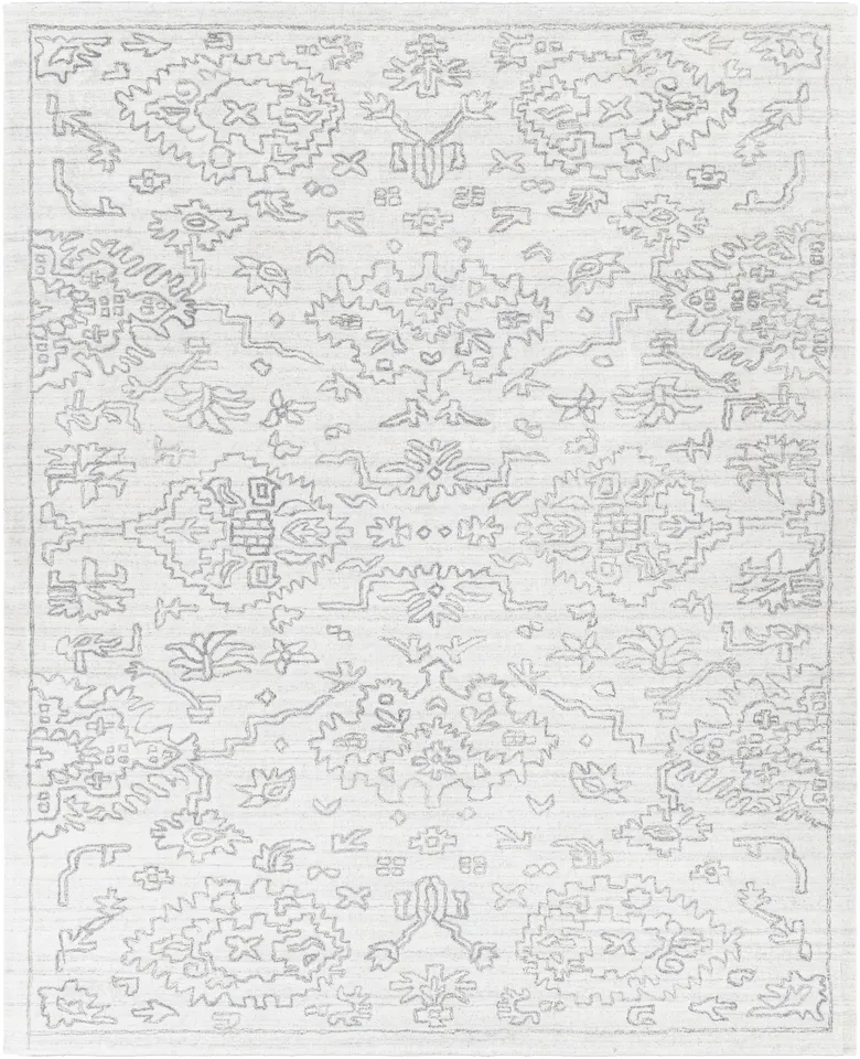 Hightower Gray Indoor 10' x 14' Handmade Rug