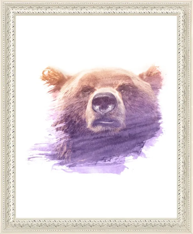 BEAR SUPERIMPOSED WATERCOLOR by Emiliano Deificus for Artfully Walls