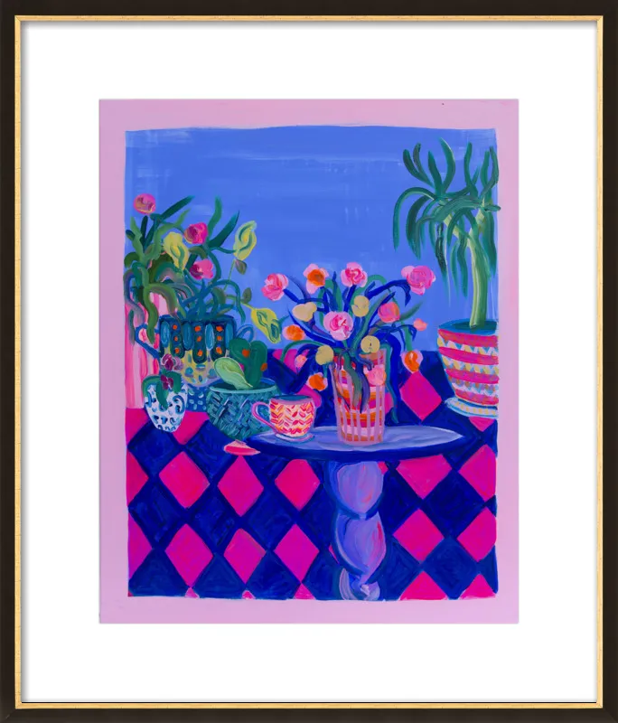 Pots and Plants painting by Davina Shefet for Artfully Walls
