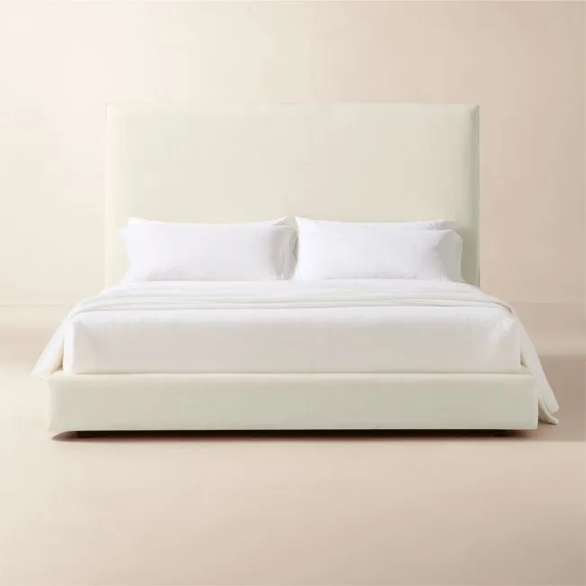 Facade Upholstered King Bed with 60" Headboard