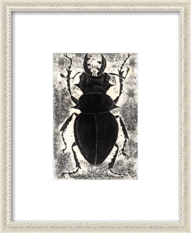 Black Beetle on White by Tennopent Sooster for Artfully Walls