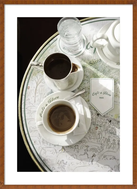 Chocolat chaud au Café de Flore by Lauren & Annael Tolila for Artfully Walls