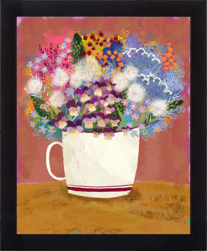 Violas in Russet by Joy Laforme for Artfully Walls