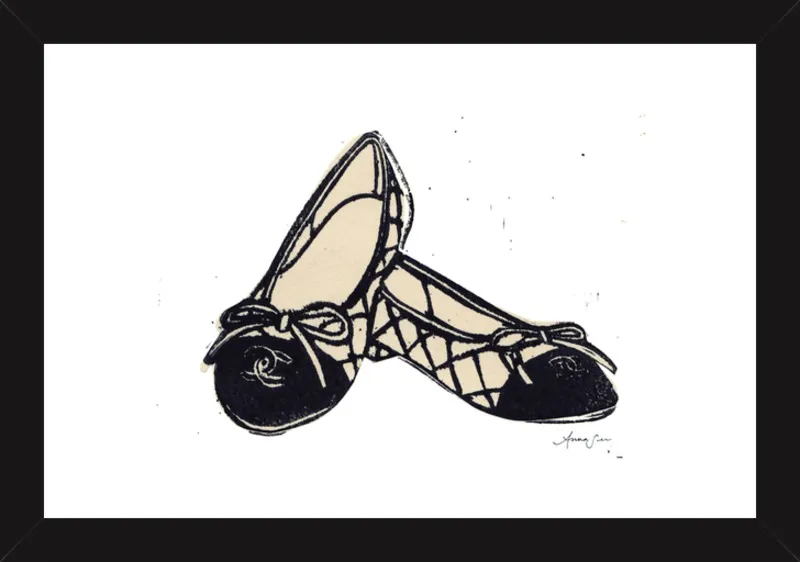 Chanel Ballet Flats by Anna See for Artfully Walls
