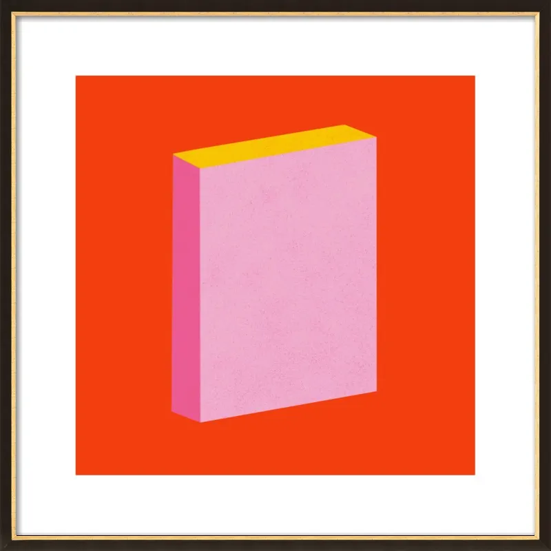 Color Books 3, Scarlet, Pink & Gold by Jessica Poundstone for Artfully Walls