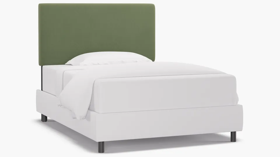 Square Back Headboard, Vert Classic Velvet, Full