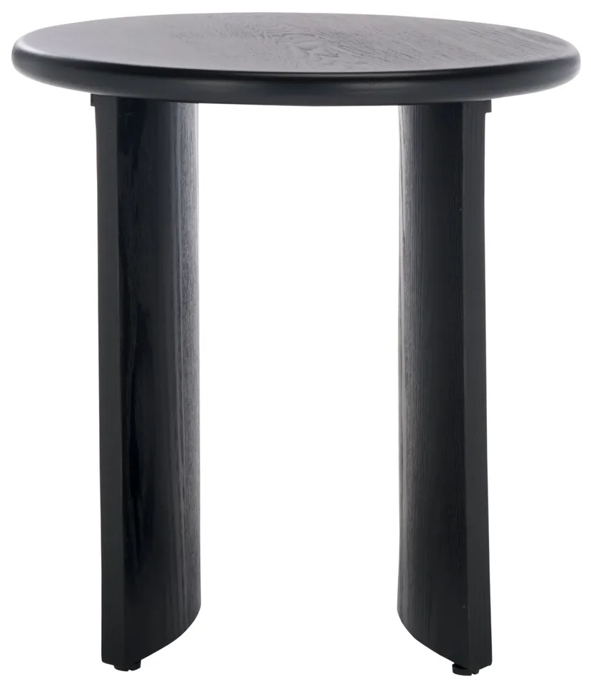 Alanka Round End Table - Black