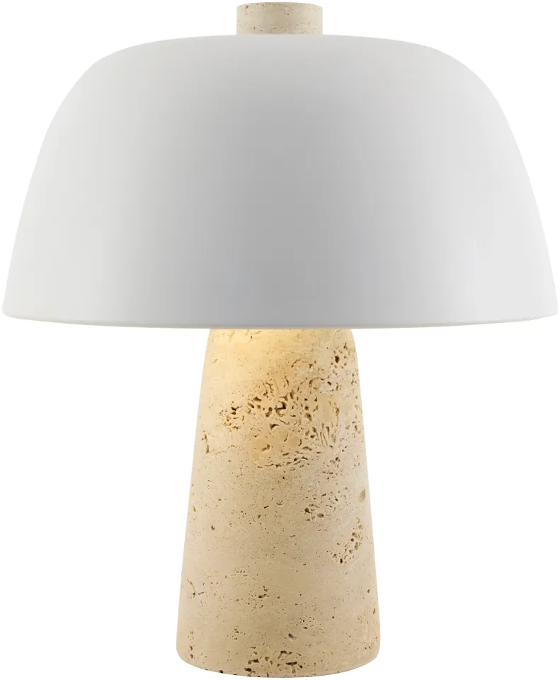 Fes  Natural 13"H x 11"W x 11"D Accent Table Lamp