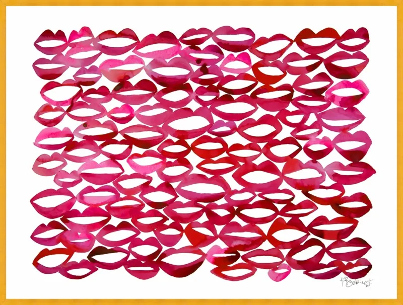 Juicy Lips by Kate Roebuck for Artfully Walls