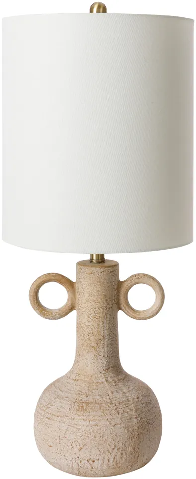 Brava Beige Matte 32"H x 12"W x 12"D Accent Table Lamp