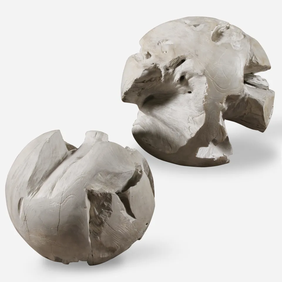 Ermanno Teak Balls Set/2