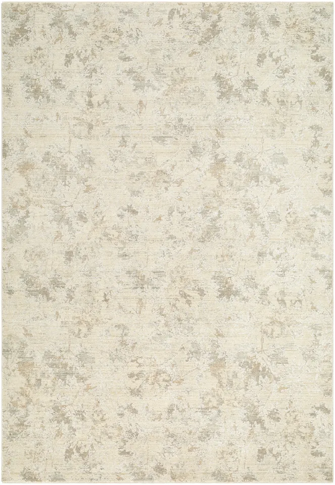Lotus White Indoor 5' x 7'5" Machine Woven Rug