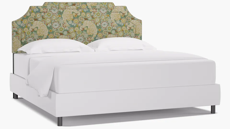 Art Deco Headboard, Pistachio Siberian Tiger, King