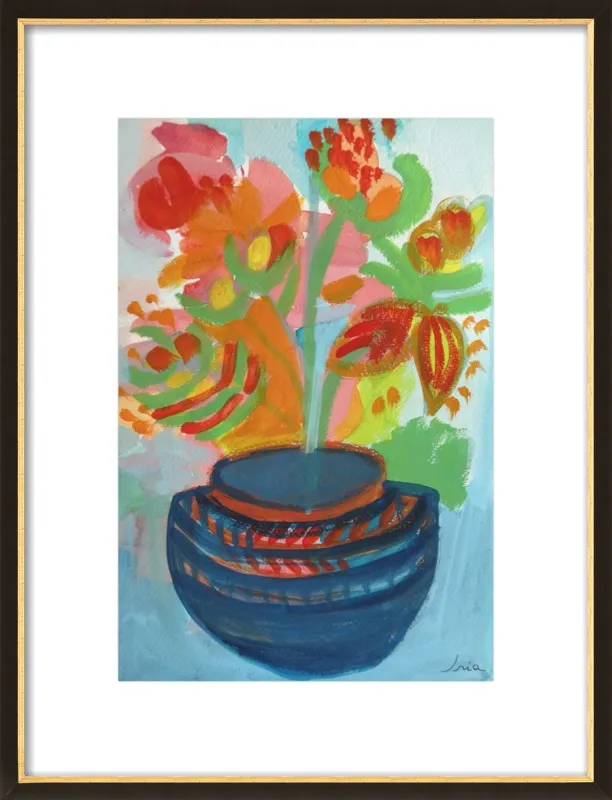 Red Flowers by Iria Fernandez Alvarez for Artfully Walls