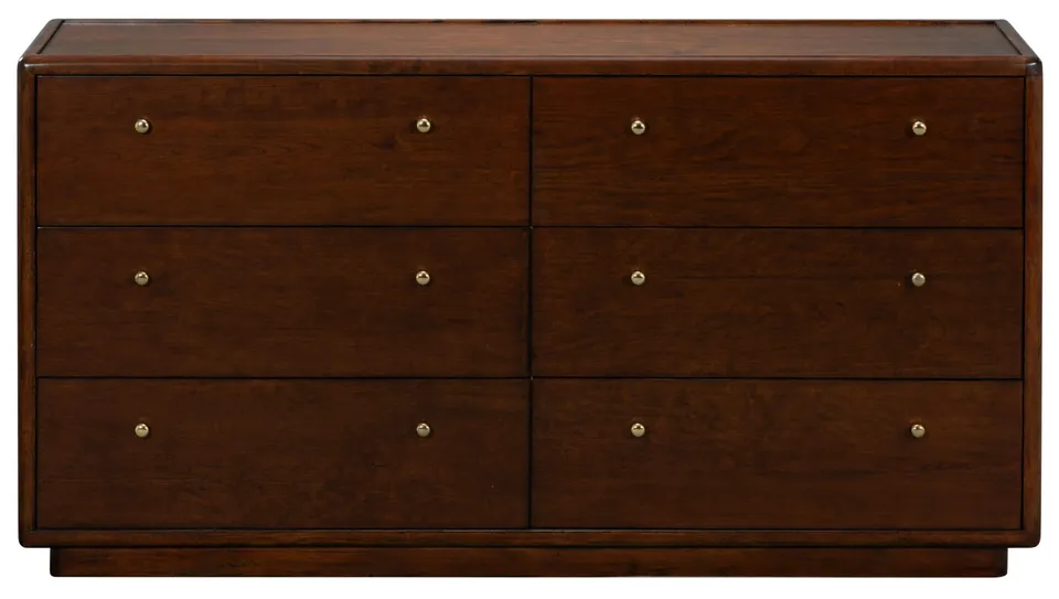 Safavieh Couture Bellabrianna 6 Drawer Dresser, Dark Cherry