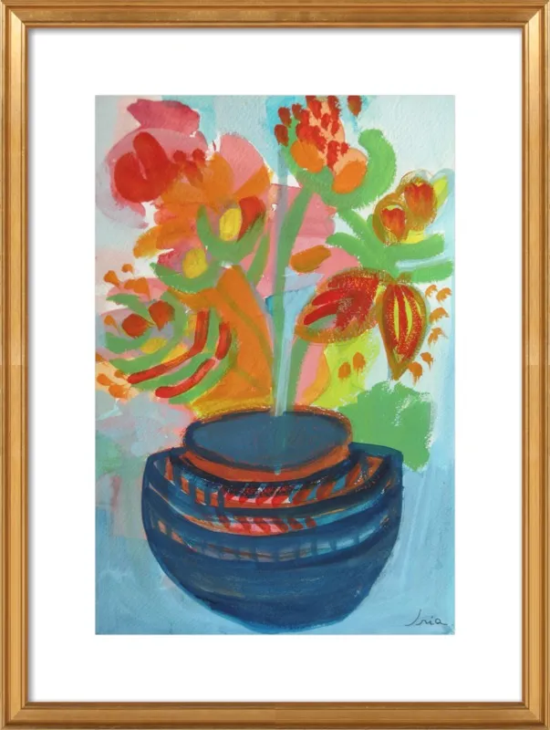 Red Flowers by Iria Fernandez Alvarez for Artfully Walls