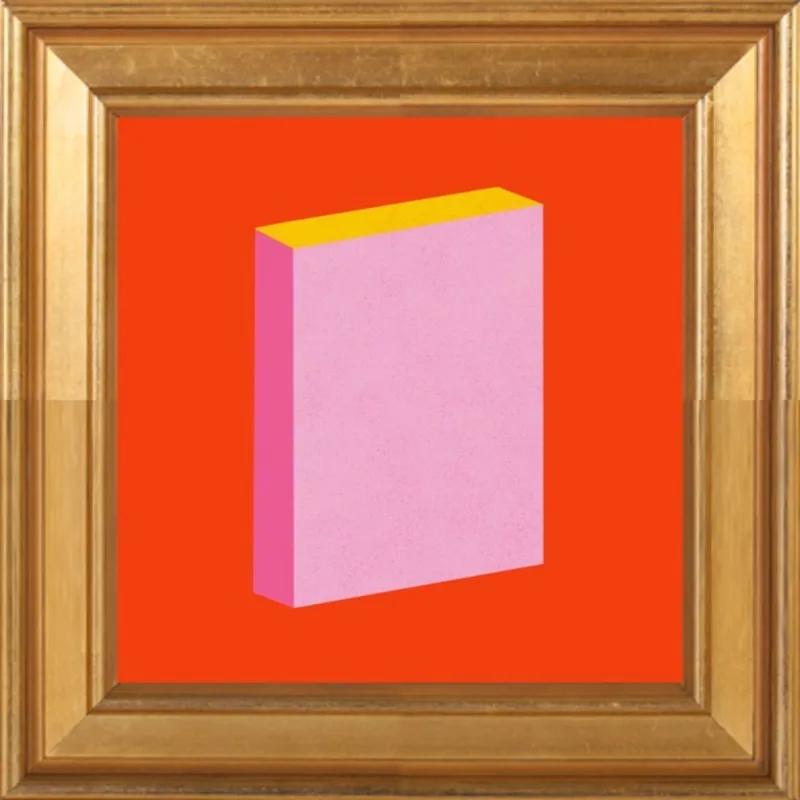 Color Books 3, Scarlet, Pink & Gold by Jessica Poundstone for Artfully Walls
