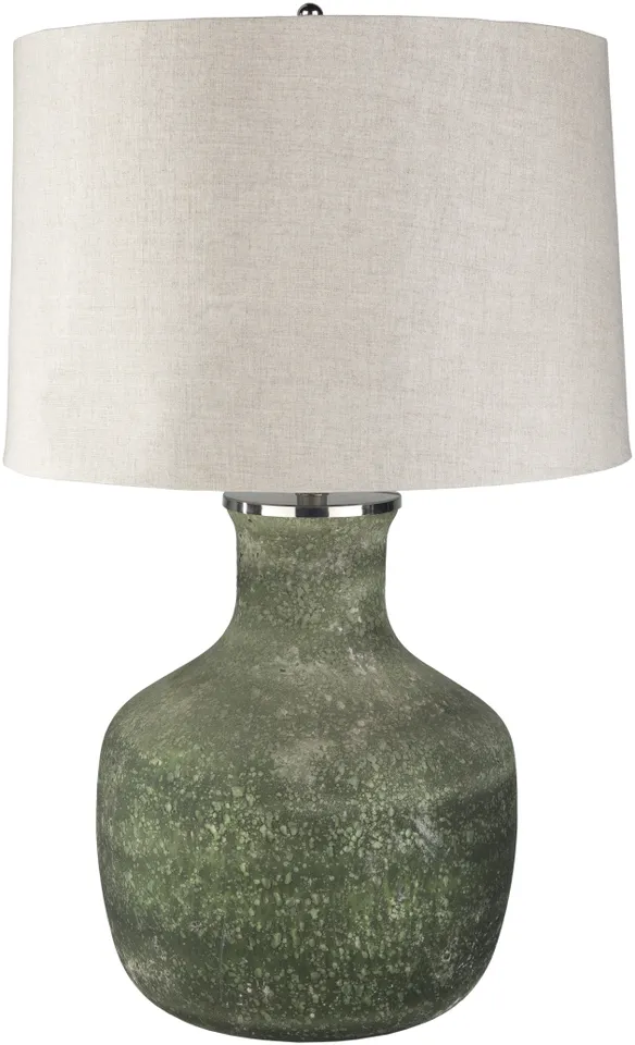 Matteo Dark Green Sandblasted 28"H x 18"W x 20"D Accent Table Lamp