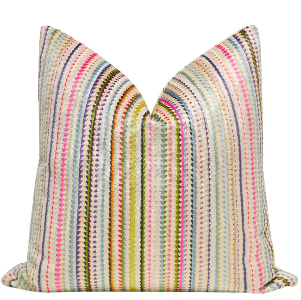 TRIBECA CUT VELVET // MULTI - 20” X 30” QUEEN SHAM