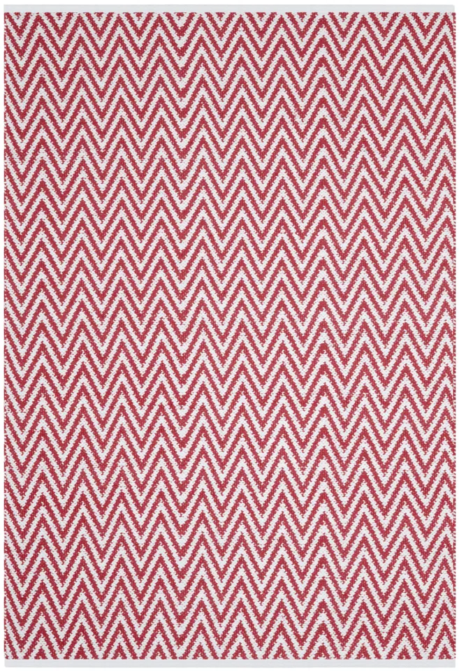 Arlo Home Hand Woven Area Rug, MTK812K, Red/Ivory,  5' X 8'