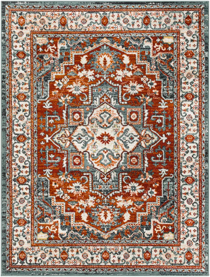 Tevazu  Indoor 6'7" x 9' Machine Woven Rug