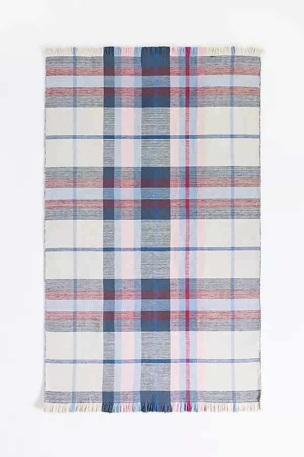 Vienna Indoor/Outdoor Flatwoven Plaid Rug