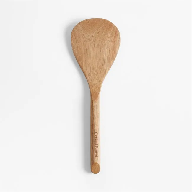 Crate & Barrel Acacia Rice Paddle Turner Spatula