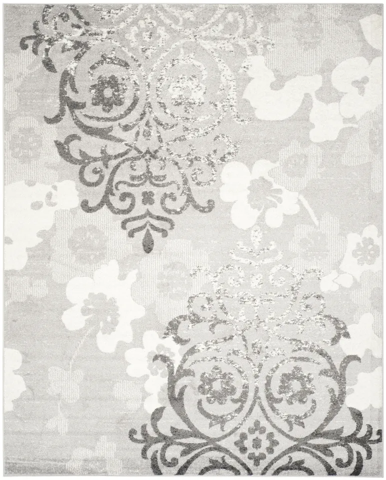 Arlo Home Woven Area Rug, ADR114B, Silver/Ivory,  9' X 12'