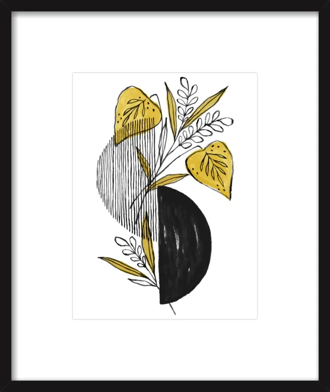 Midnight Foliage by Cece Merkle for Artfully Walls