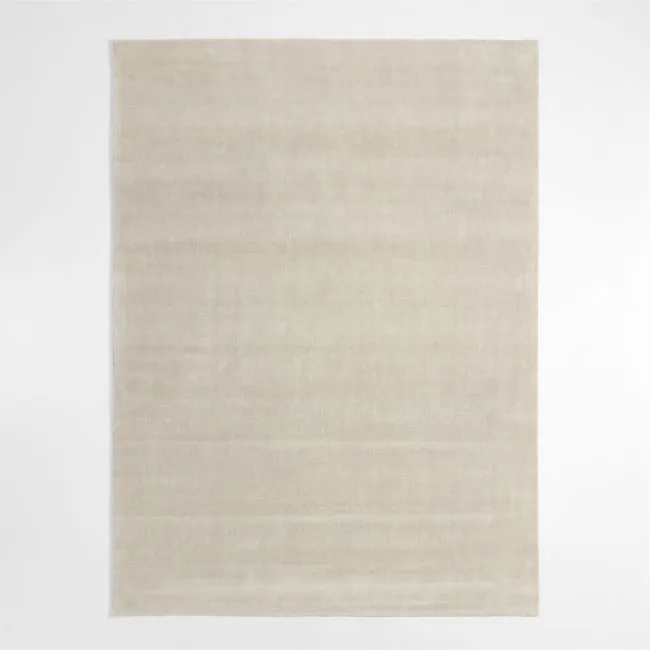 Vaughn Performance Wool-Blend Handwoven Ivory Area Rug 8'x10'