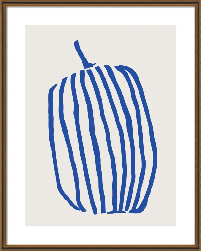 Striped pumpkin by Jessica Nielsen for Artfully Walls