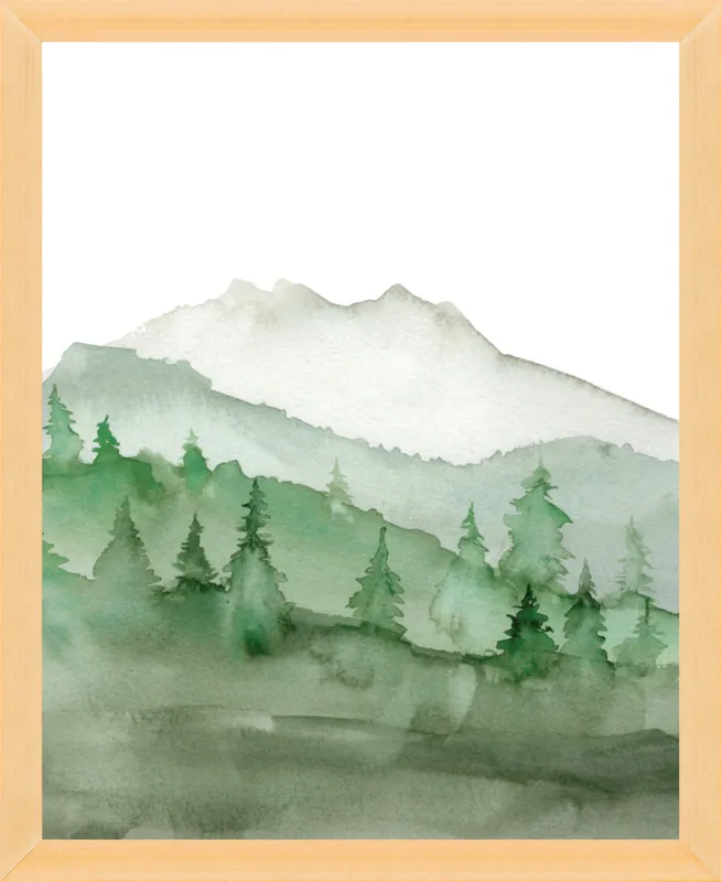 Watercolor Mountain Art Print by Lana Effron for Artfully Walls