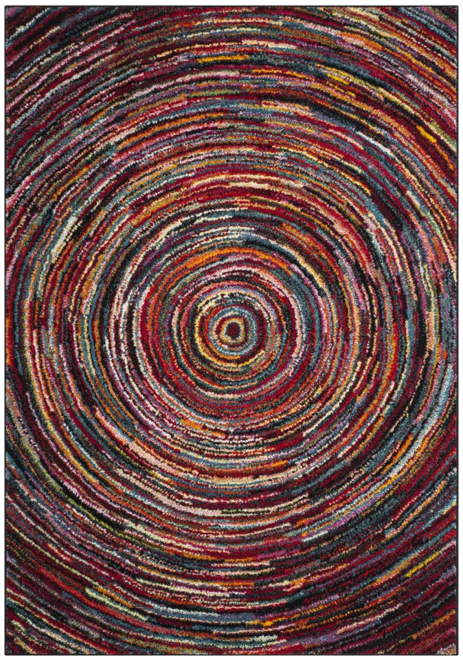 Arlo Home Woven Area Rug, ARB500M, Multi,  6' 7" X 9'
