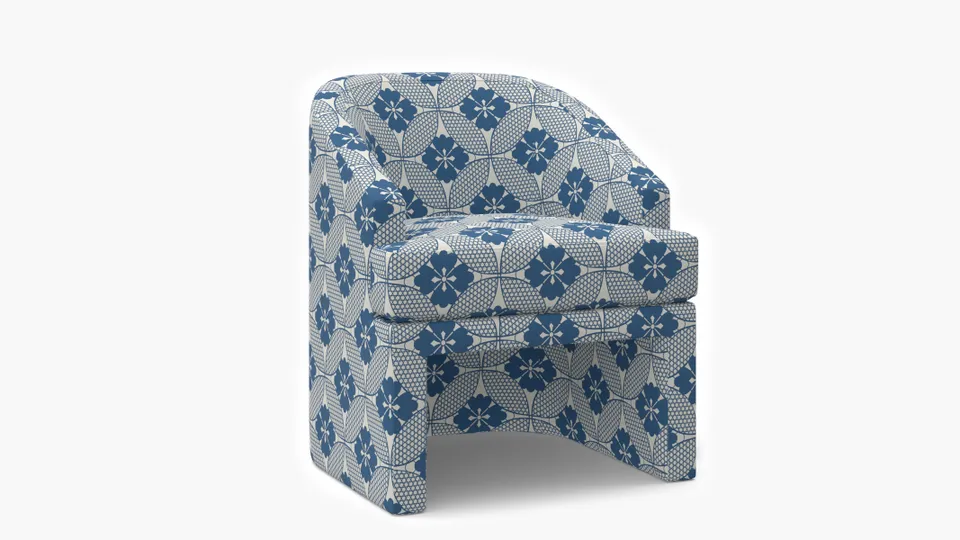 Arco Dining Chair, Bright Navy Solaire