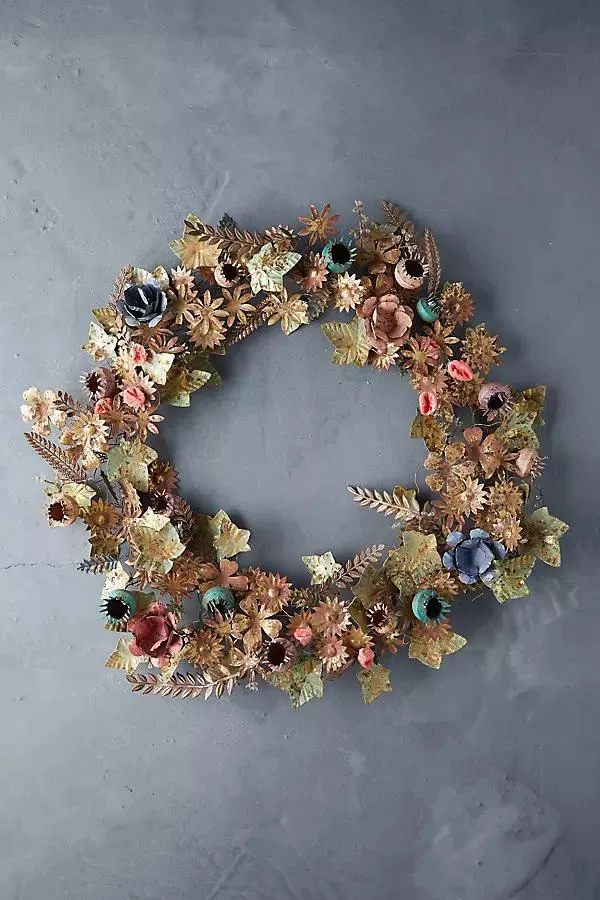 Gilded Botanicals Iron + Velvet Wreath