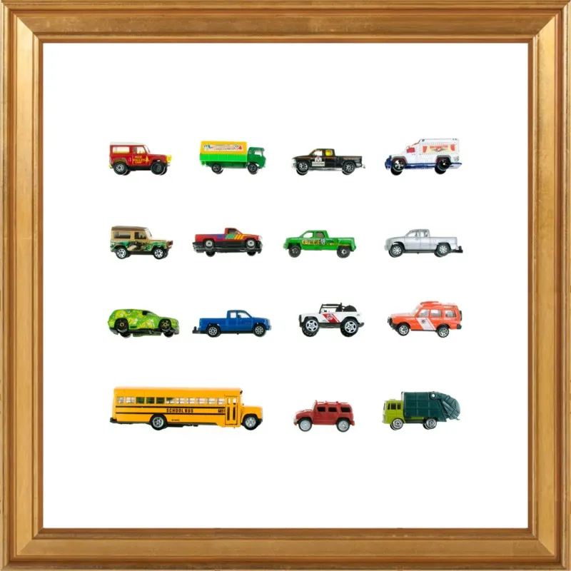 Vintage Toy Trucks by Jennifer Steen Booher for Artfully Walls