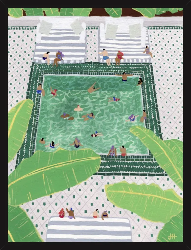 Green Riad by Joanne Ho for Artfully Walls