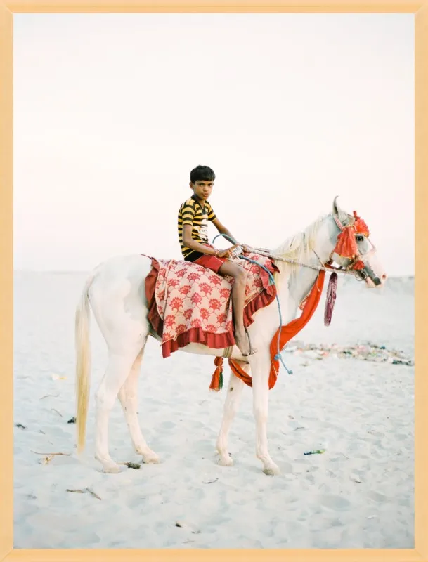Boy on Horse by Andrew Jacona for Artfully Walls