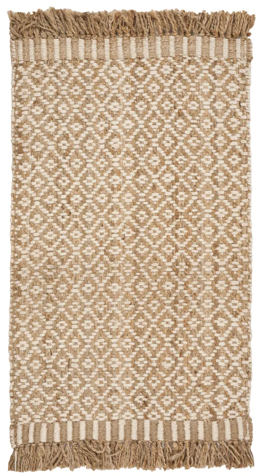 Arlo Home Hand Woven Area Rug, NF182A, Natural/Ivory,  3' X 5'