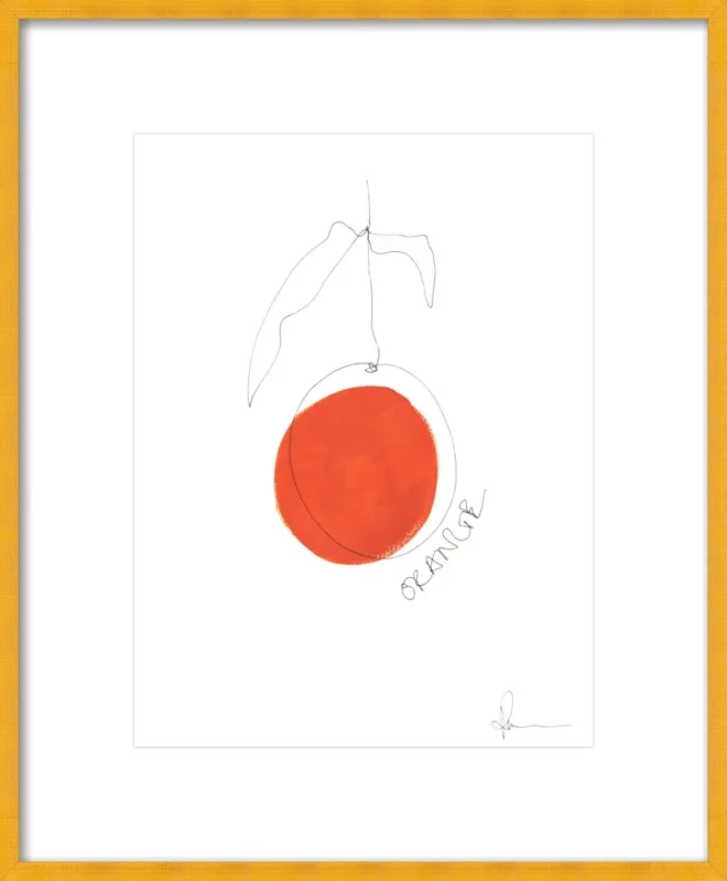 Orange by Polly Mann for Artfully Walls