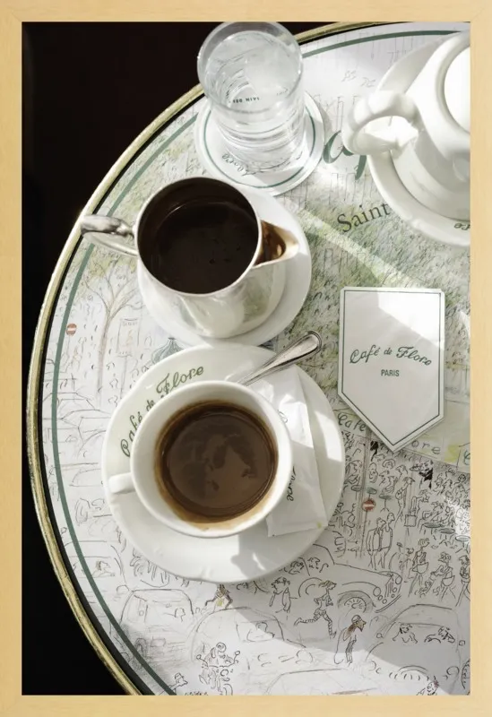 Chocolat chaud au Café de Flore by Lauren & Annael Tolila for Artfully Walls