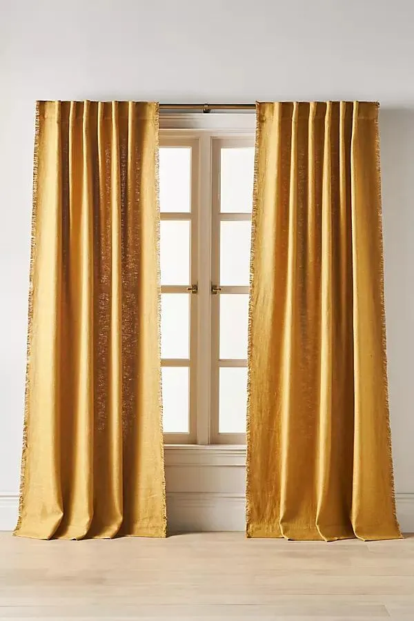 Luxe Linen Blend Woven Curtain