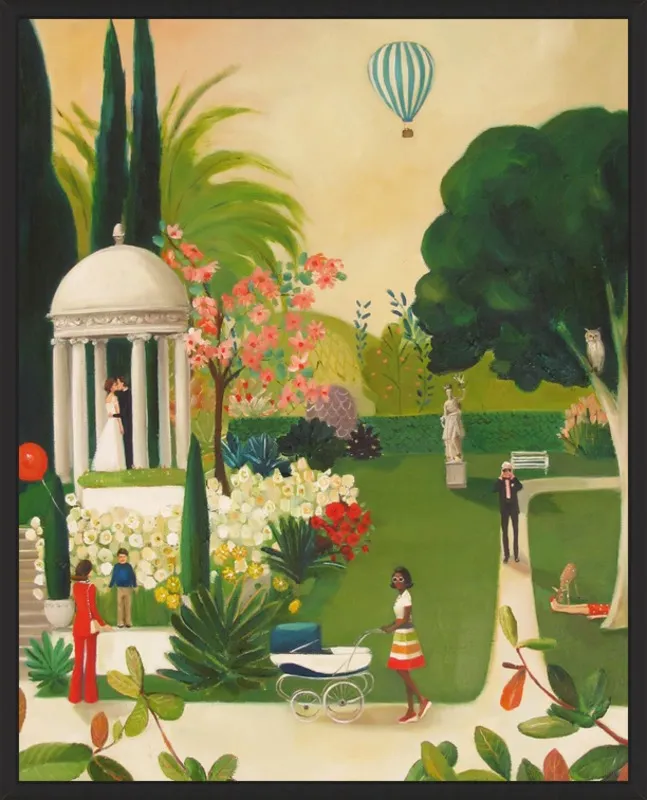 A Fainting in the Botanical Gardens by Janet Hill for Artfully Walls